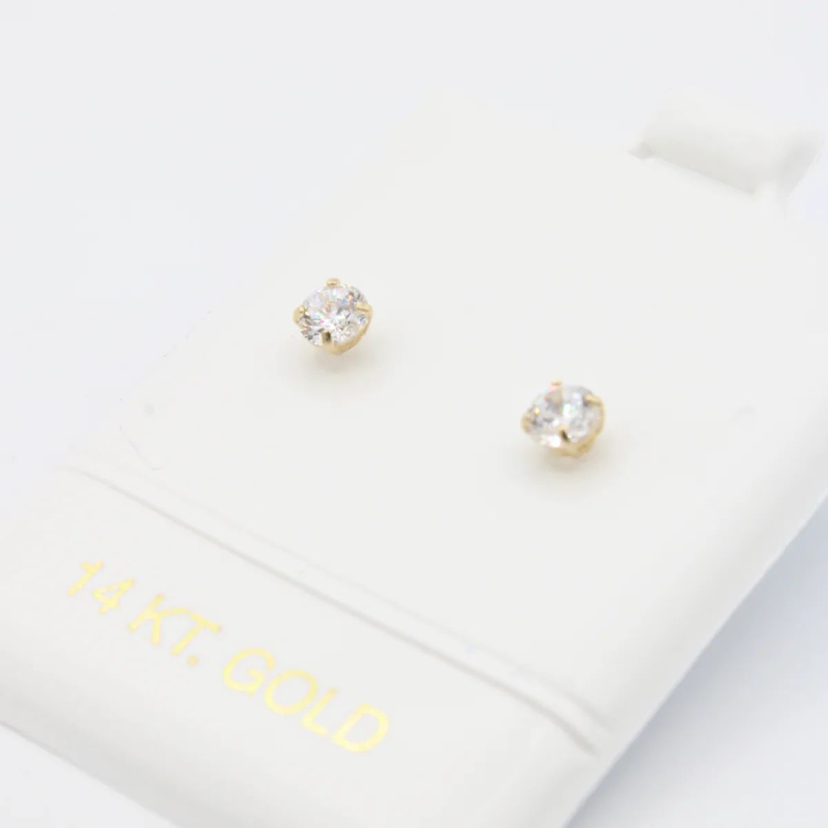 14K CZ Studs