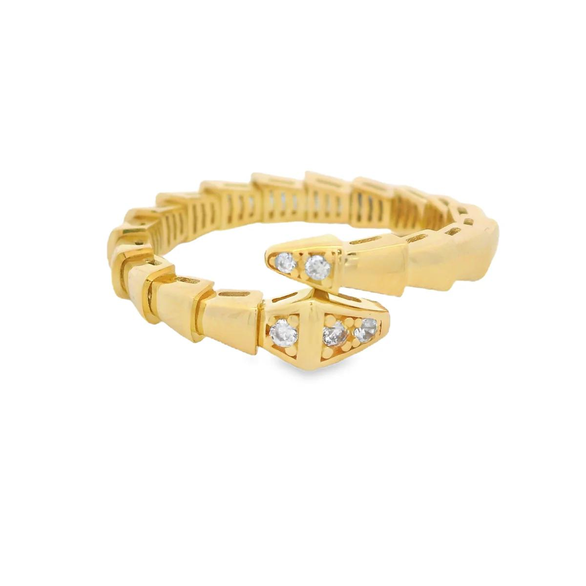 14K Serpent Gold Ring