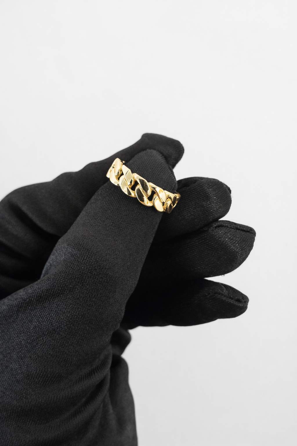 14K Cuban Link Ring