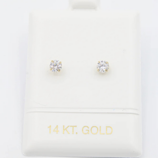 14K CZ Studs