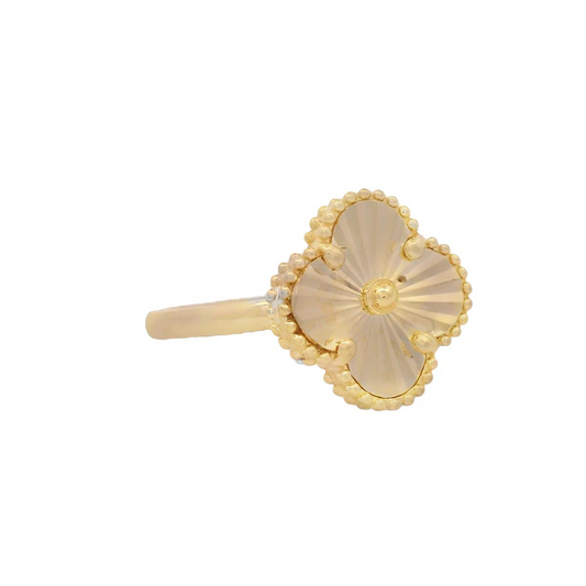14K Gold Clover Ring
