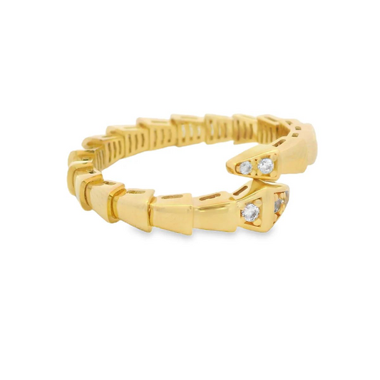 14K Serpent Gold Ring