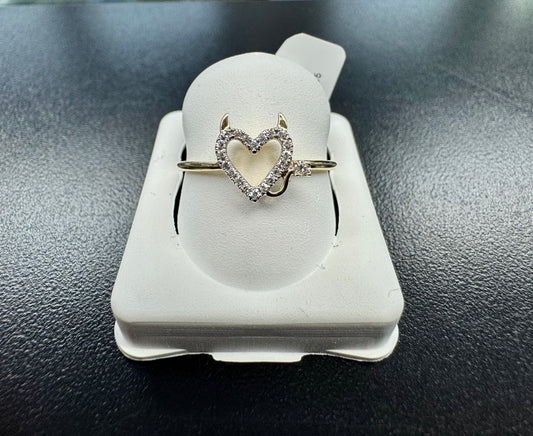 14K Sinful Corazón Diamond Ring