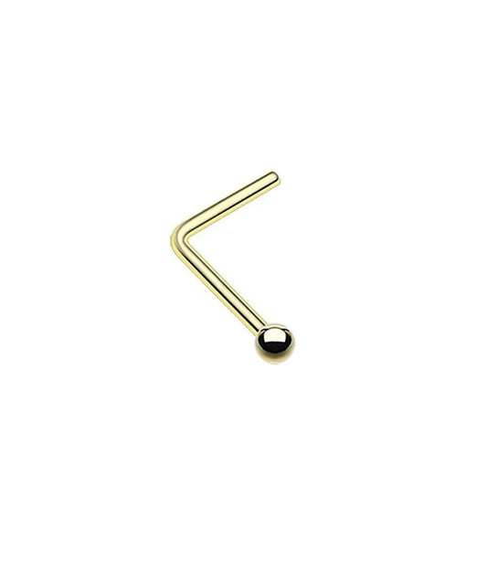 14K Gold Nose Stud