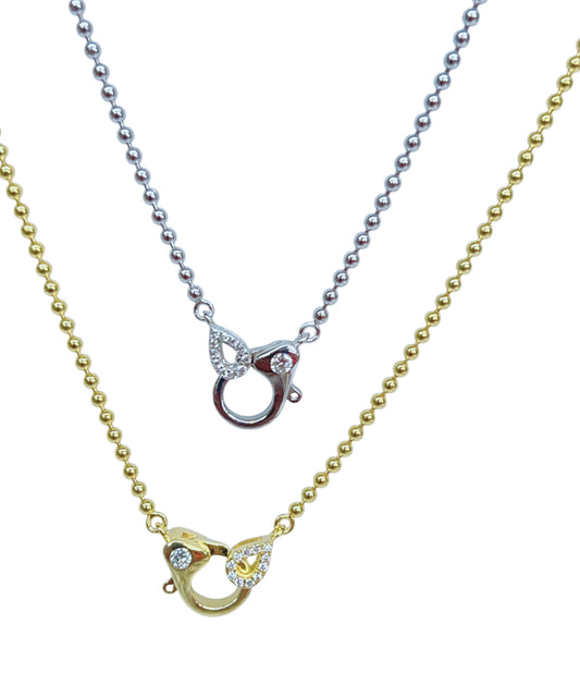 Statement Connector Bubble Necklace