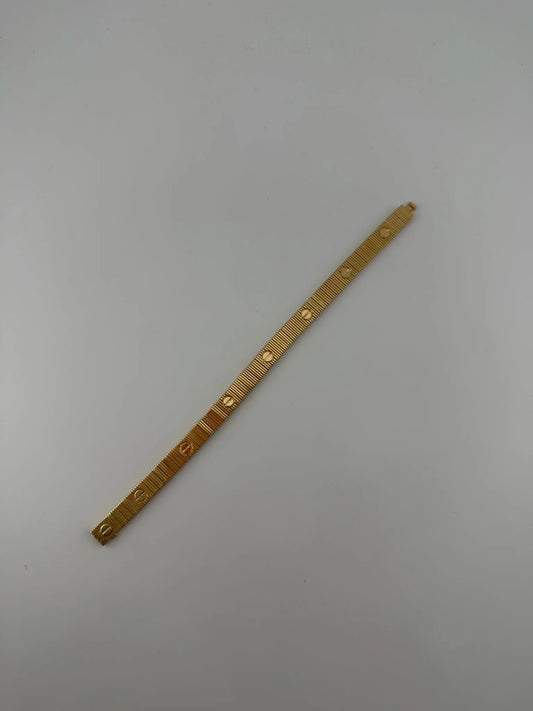 Solid 18k Gold Flexible Bracelet