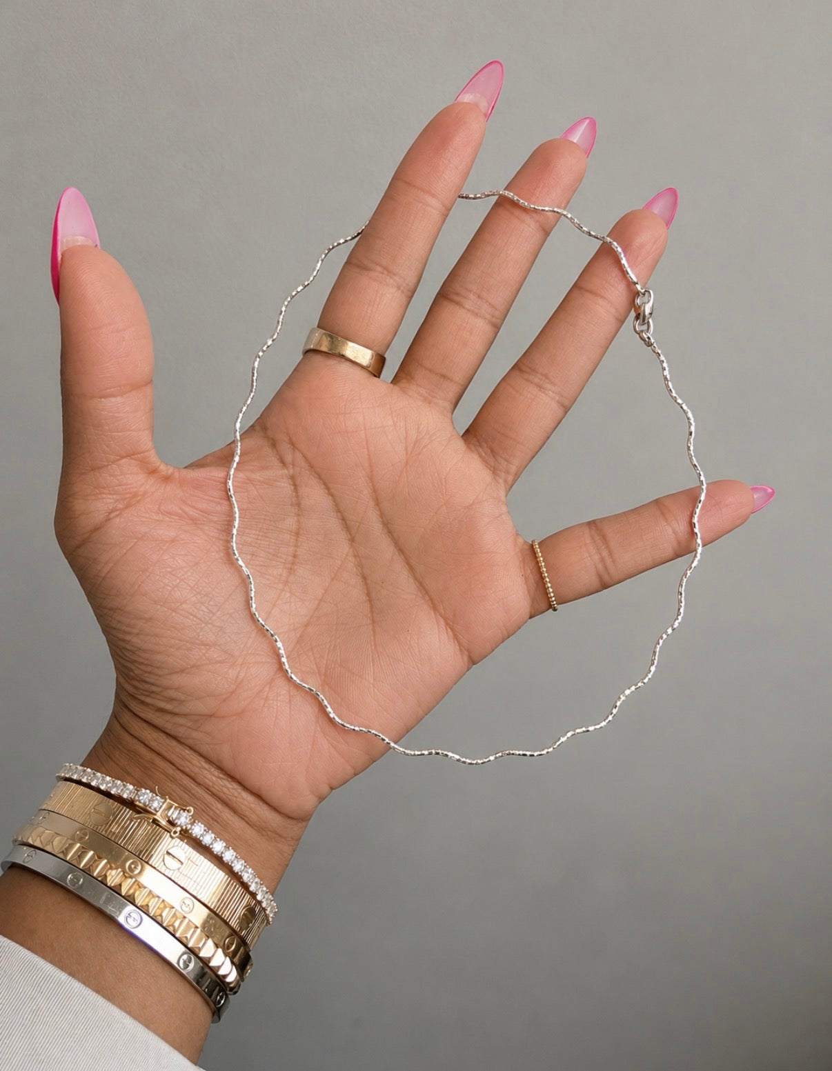 Wavy Omega Necklace