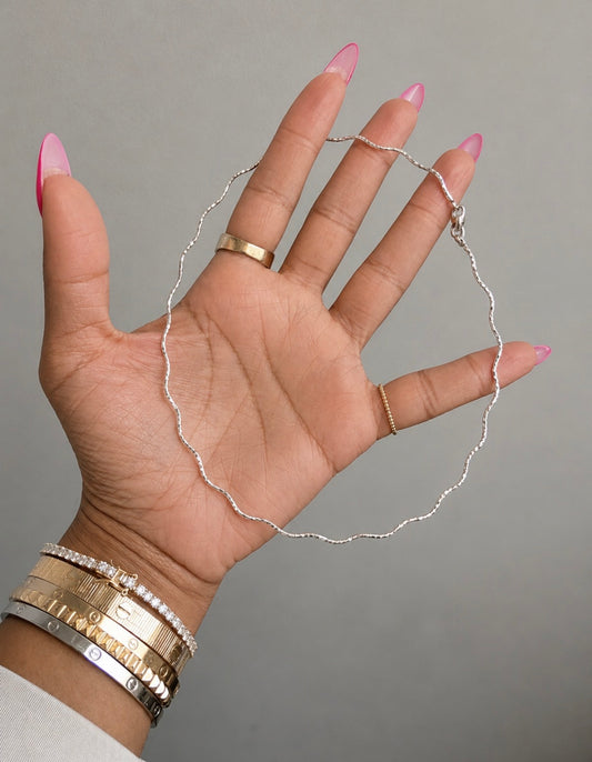 Wavy Omega Necklace