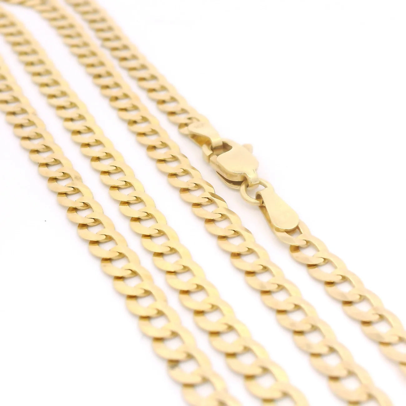 14k Solid Cuban Curb Chain (4.5 MM
-20" Inches)