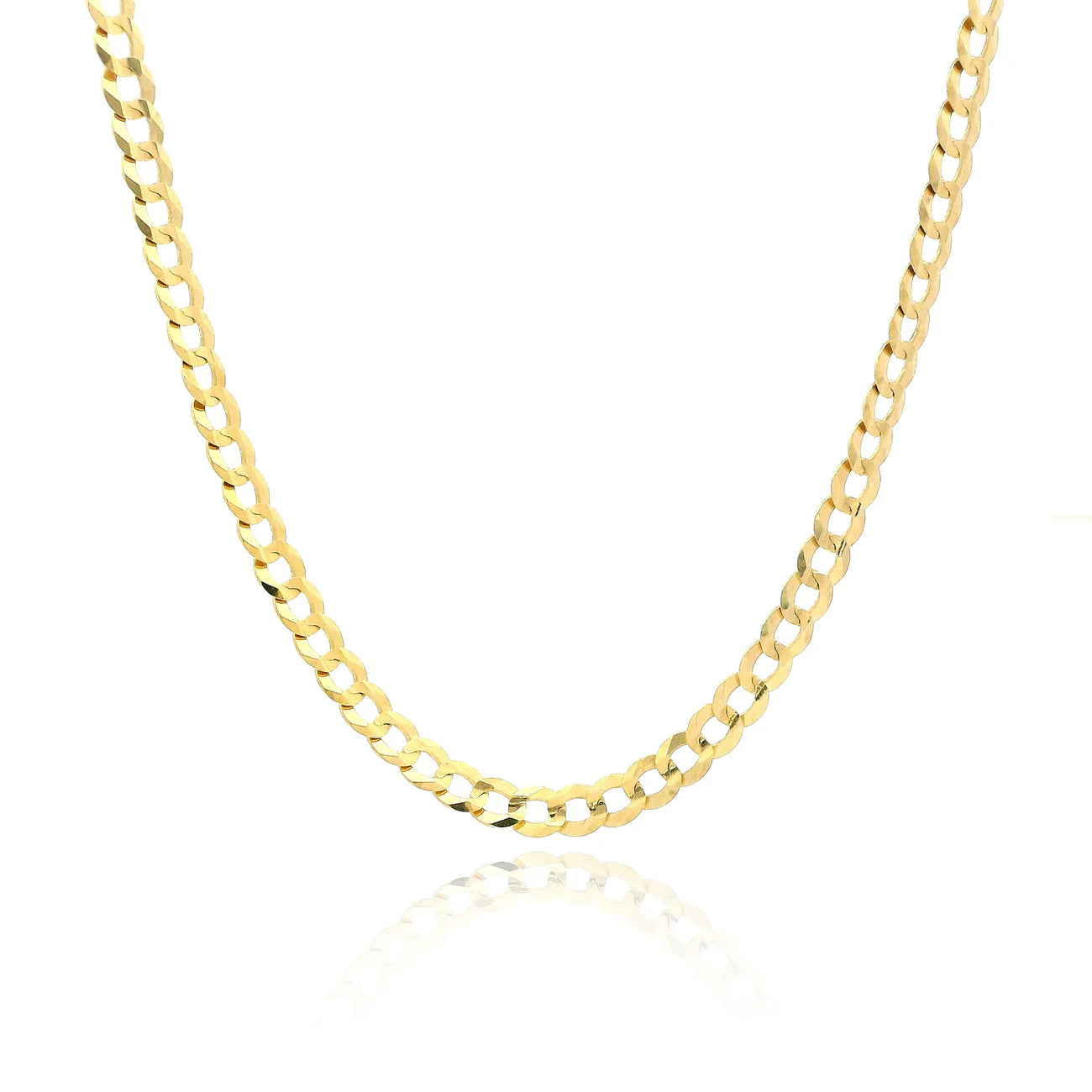 14k Solid Cuban Curb Chain (4.5 MM
-20" Inches)