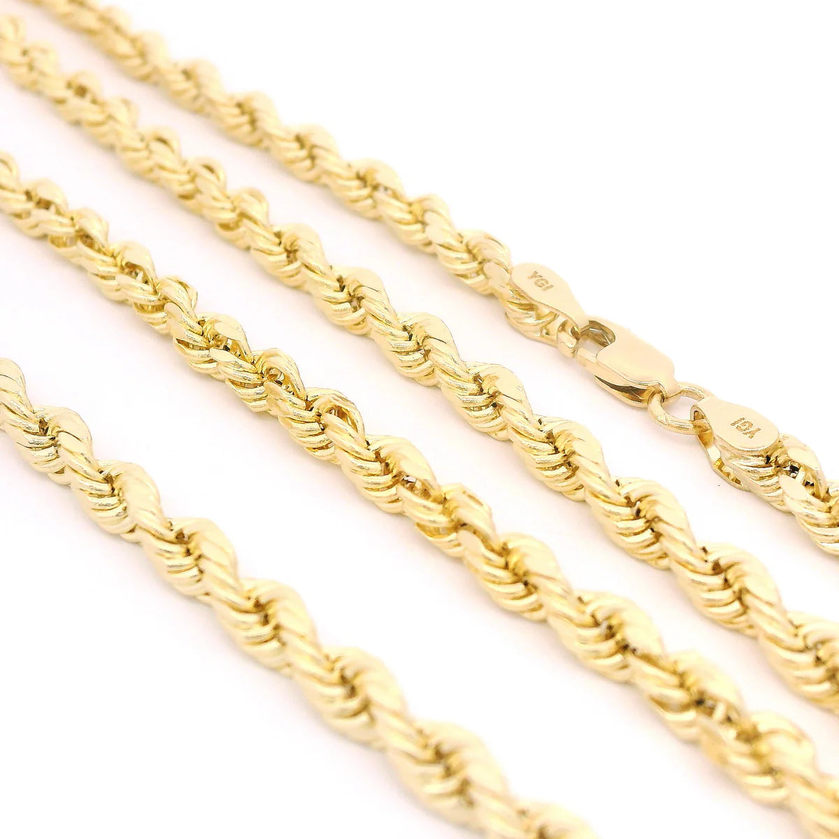 14K Hollow Rope Chain (3MM / 24" inches)