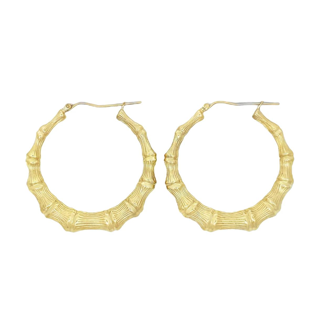14K Bamboo earrings